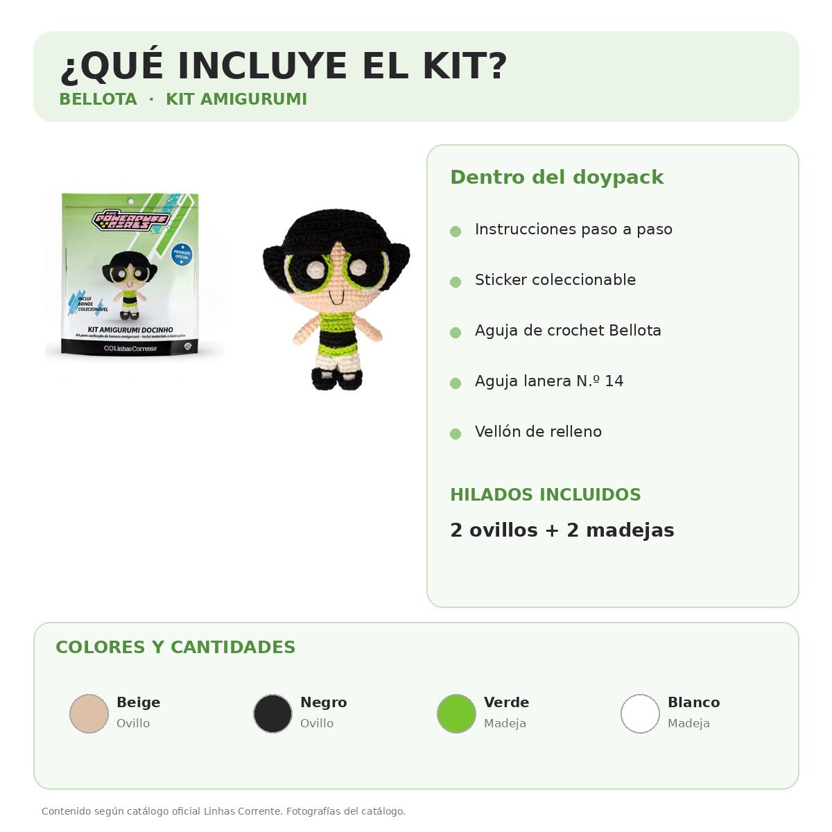 Qué incluye el Kit Amigurumi Bellota