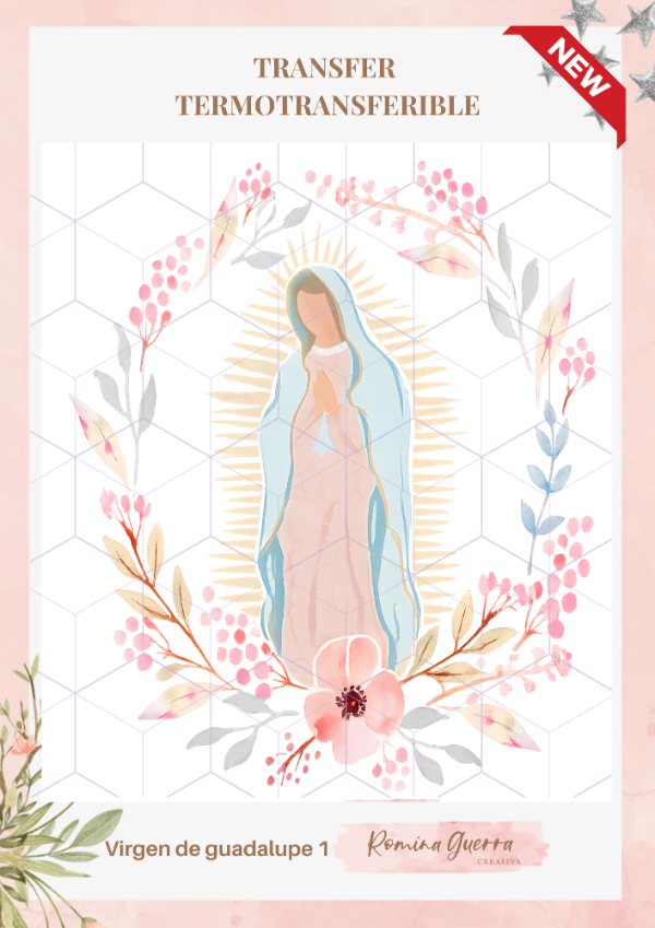 Transfer termotransferible - Virgen de guadalupe 1