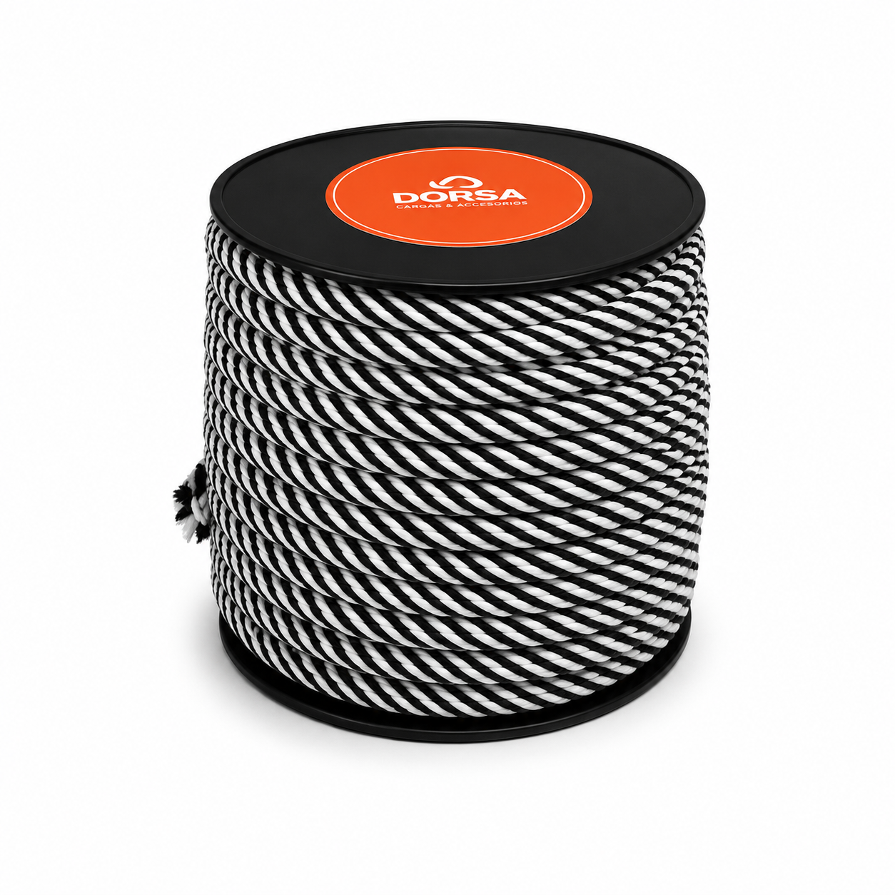 CORDÓN TRENZADO GRUESO ESTAMPADO - NEGRO 6