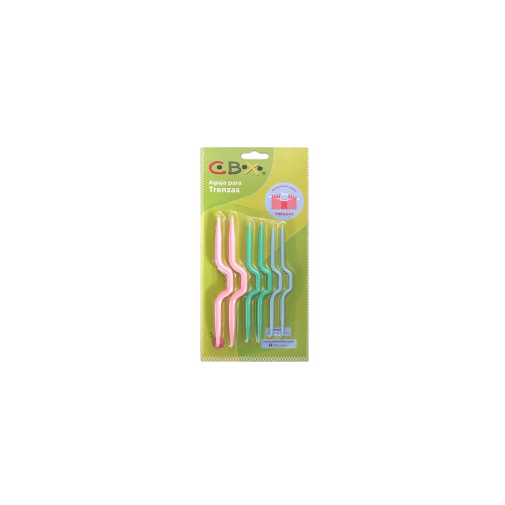 Aguja para Trenzas-menguar x 6 unidades