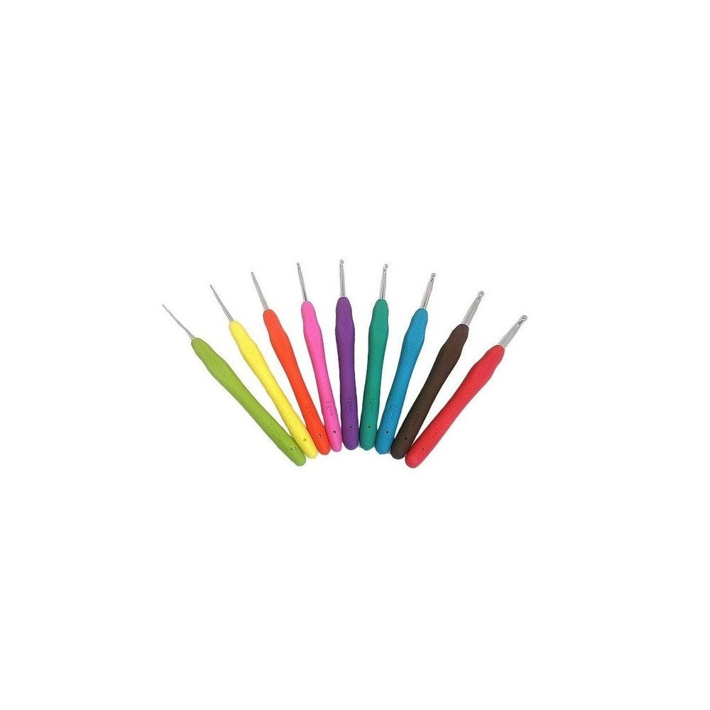 Agujas de Crochet Surtido Mango Silicona Cbx x 9 unidades