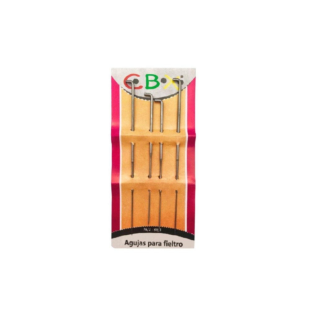 Agujas para Fieltro Blister x 4 unidades