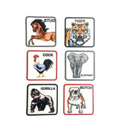 Aplicaciones Art. 814/9 Cuadrado Animales x 6 unidades