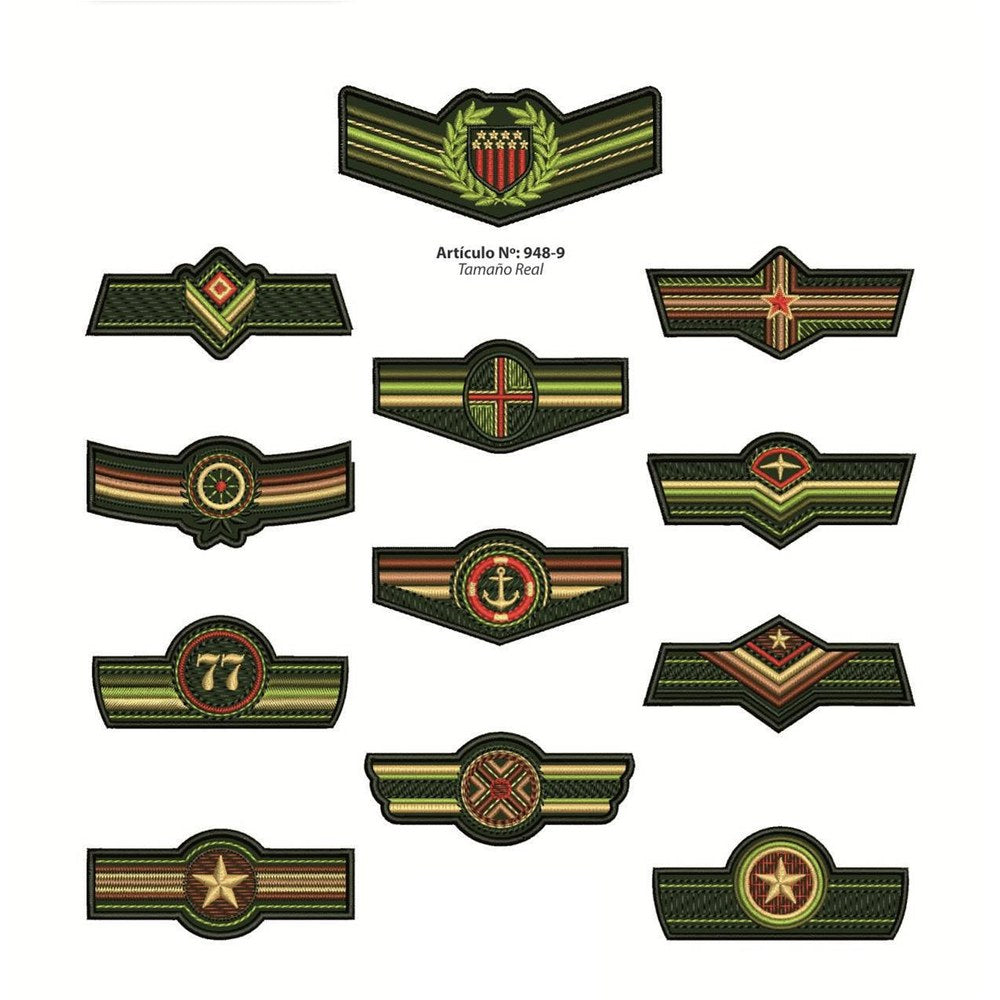 Aplicaciones Art. 948/9 Militar x 6 unidades