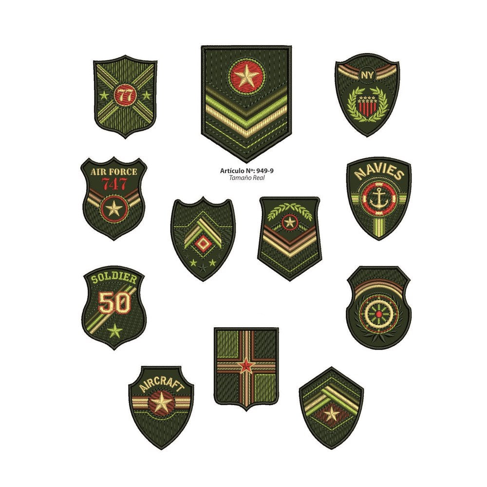 Aplicaciones Art. 949/9 Militar x 6 unidades