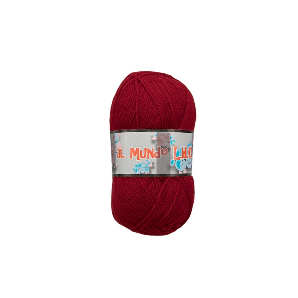 Hilado Bb 2/10 LHO ovillo 50 g color Rojo Oscuro 2979
