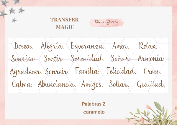 Transfer Magic - Palabras 2 Caramelo
