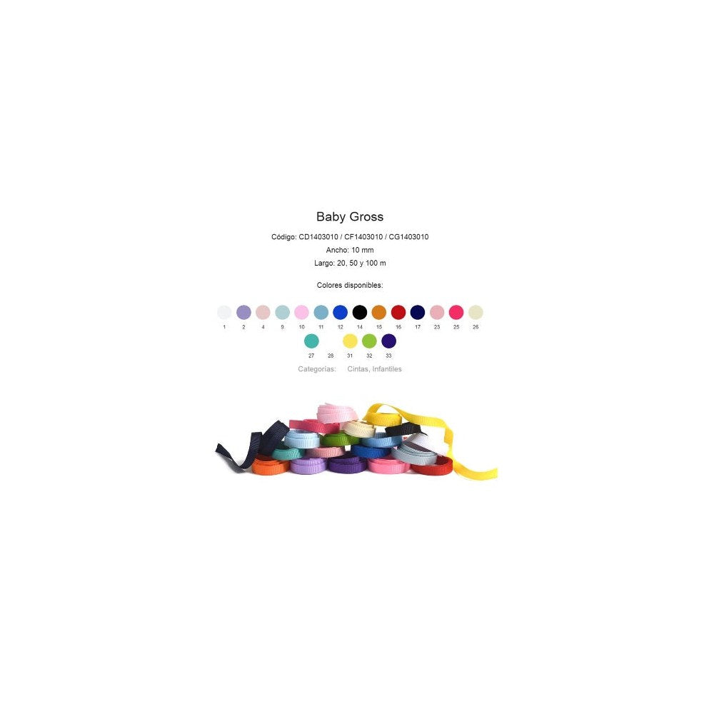 Cinta Baby Gross 10 mm x 20 mts