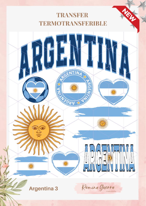 Transfer termotransferible - Argentina 3