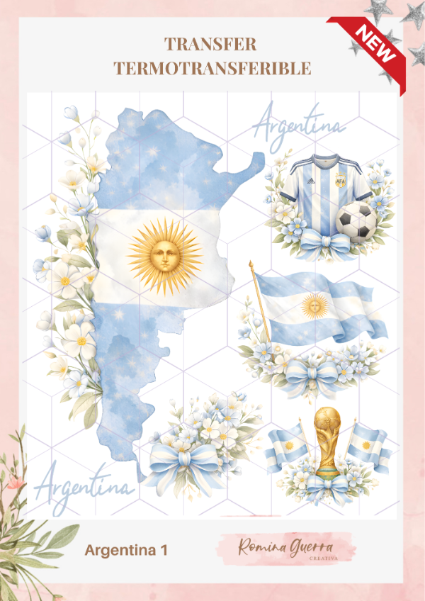 Transfer termotransferible - Argentina 1