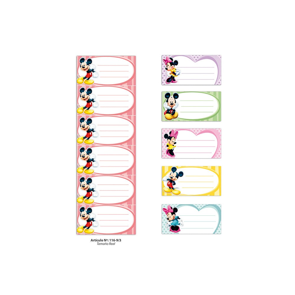 Etiquetas Art. 116 - 117/9 x 36 unidades