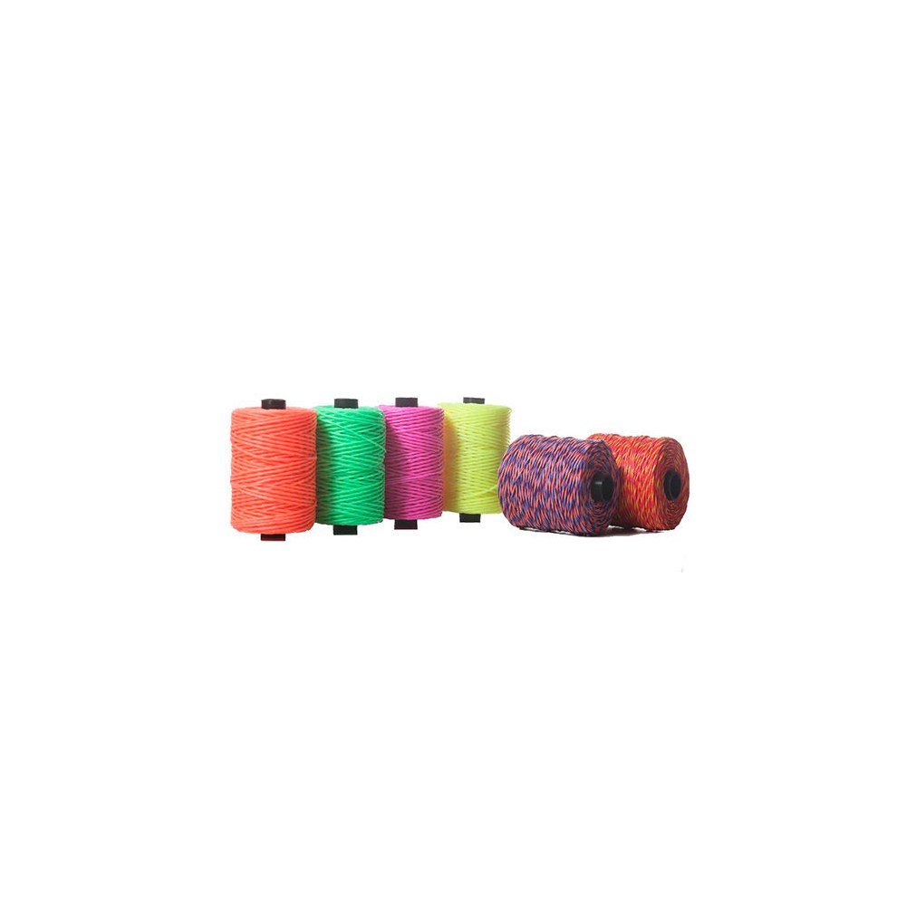 Hilo Encerado 70 mts Fluo
