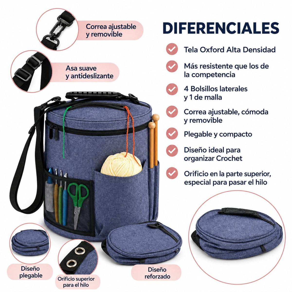 Bolso Organizador Para Lanas