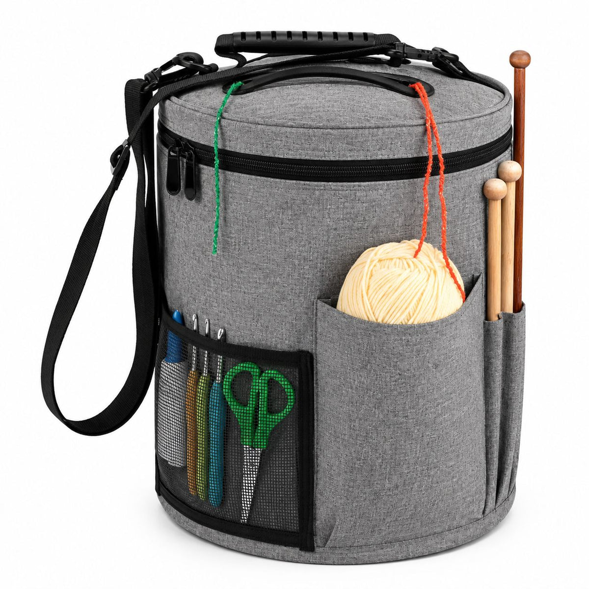 Bolso Organizador Para Lanas - Gris