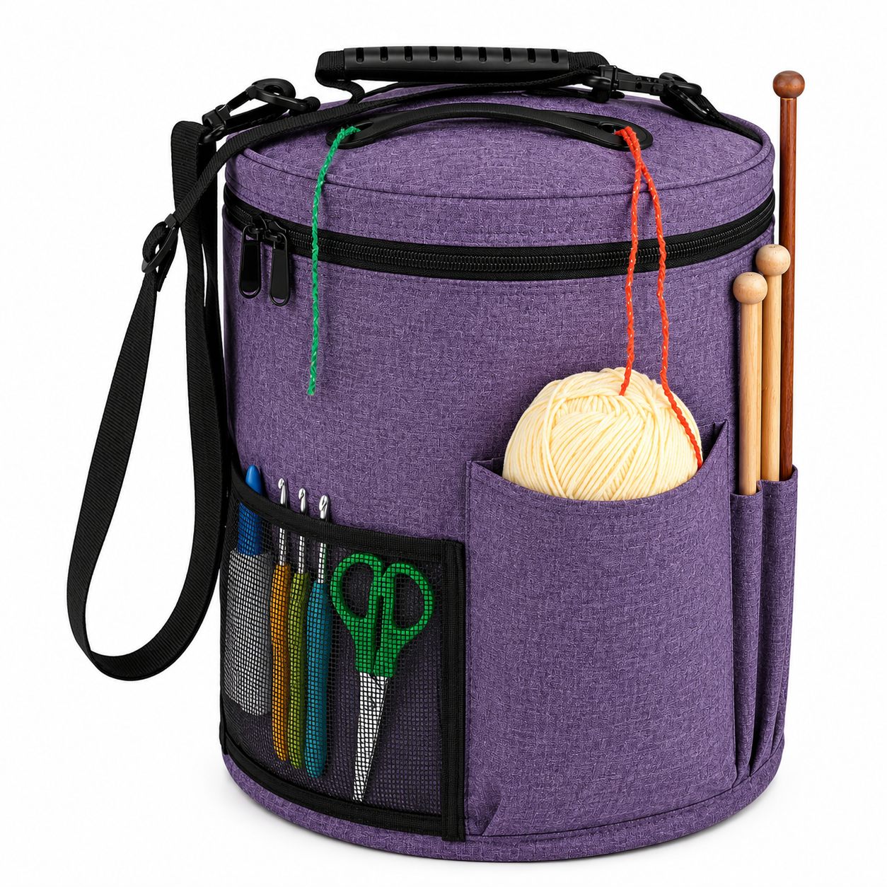 Bolso Organizador Para Lanas - Violeta
