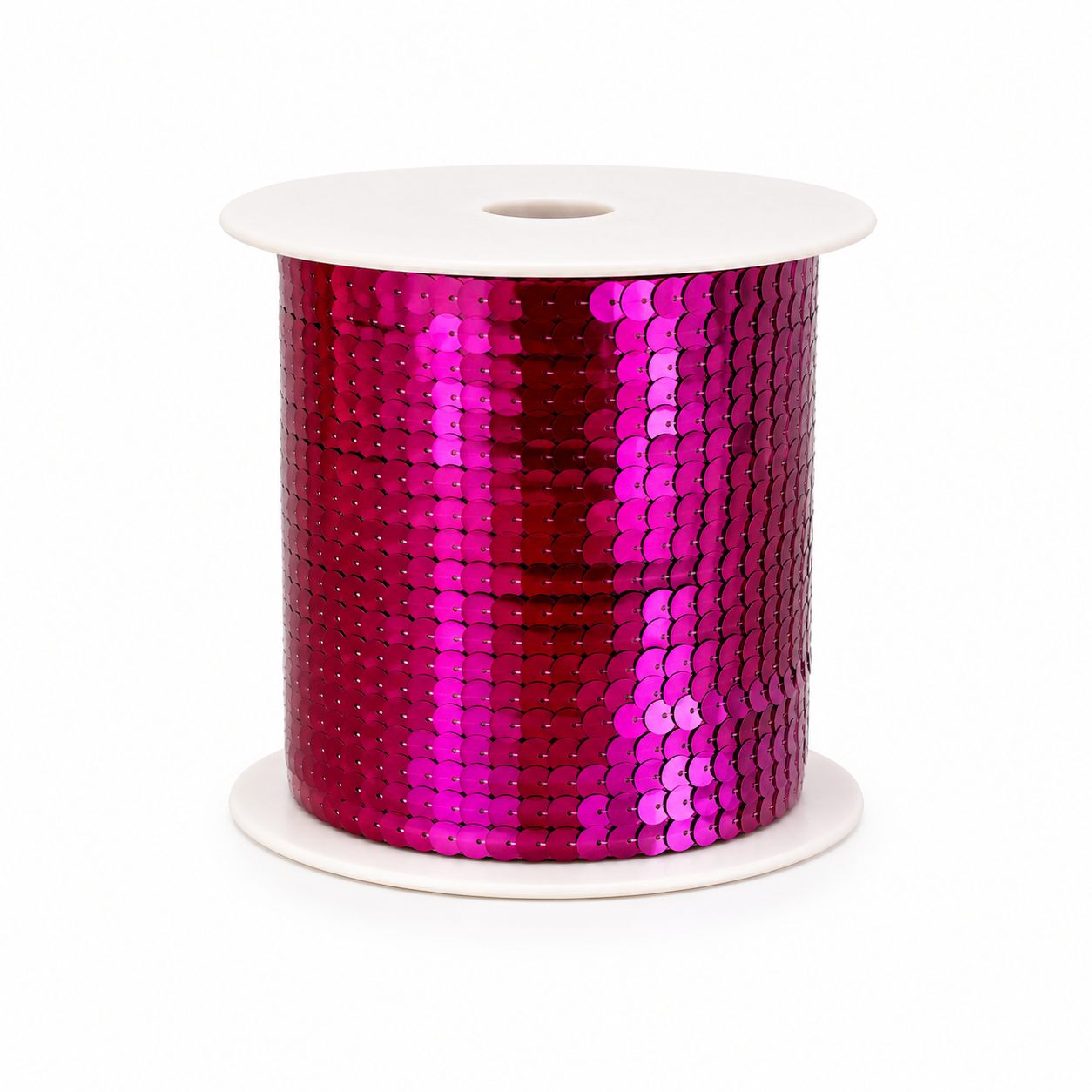 Rollo de Lentejuelas de 6 mm x 80 Yardas - Fucsia