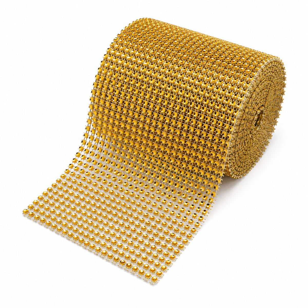 Galón de Falso Strass x 10 Yardas - 12 cm de Ancho - Dorado