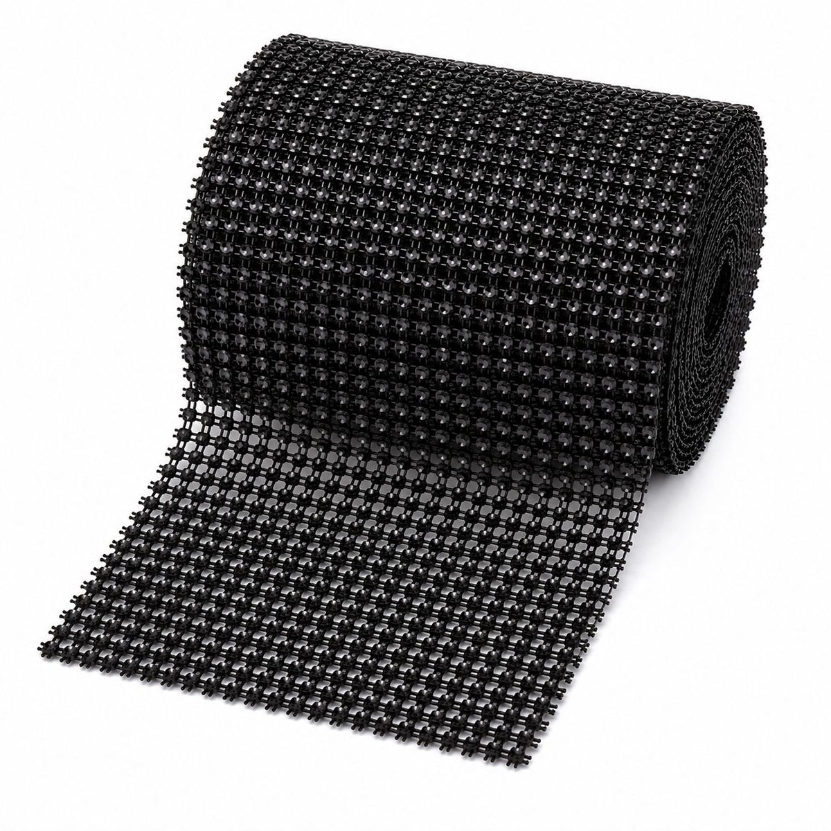 Galón de Falso Strass x 10 Yardas - 12 cm de Ancho - Negro