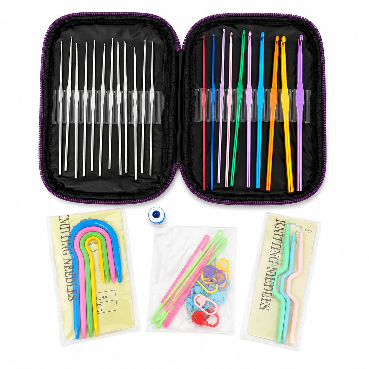 Kit Completo Para Tejido y Crochet