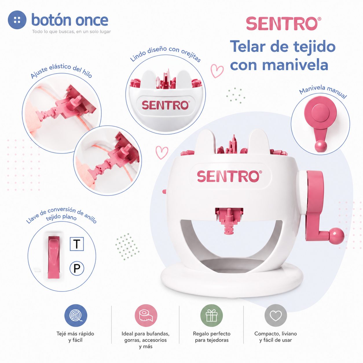 Máquina de Tejer Circular Sentro Chica - 22 Agujas