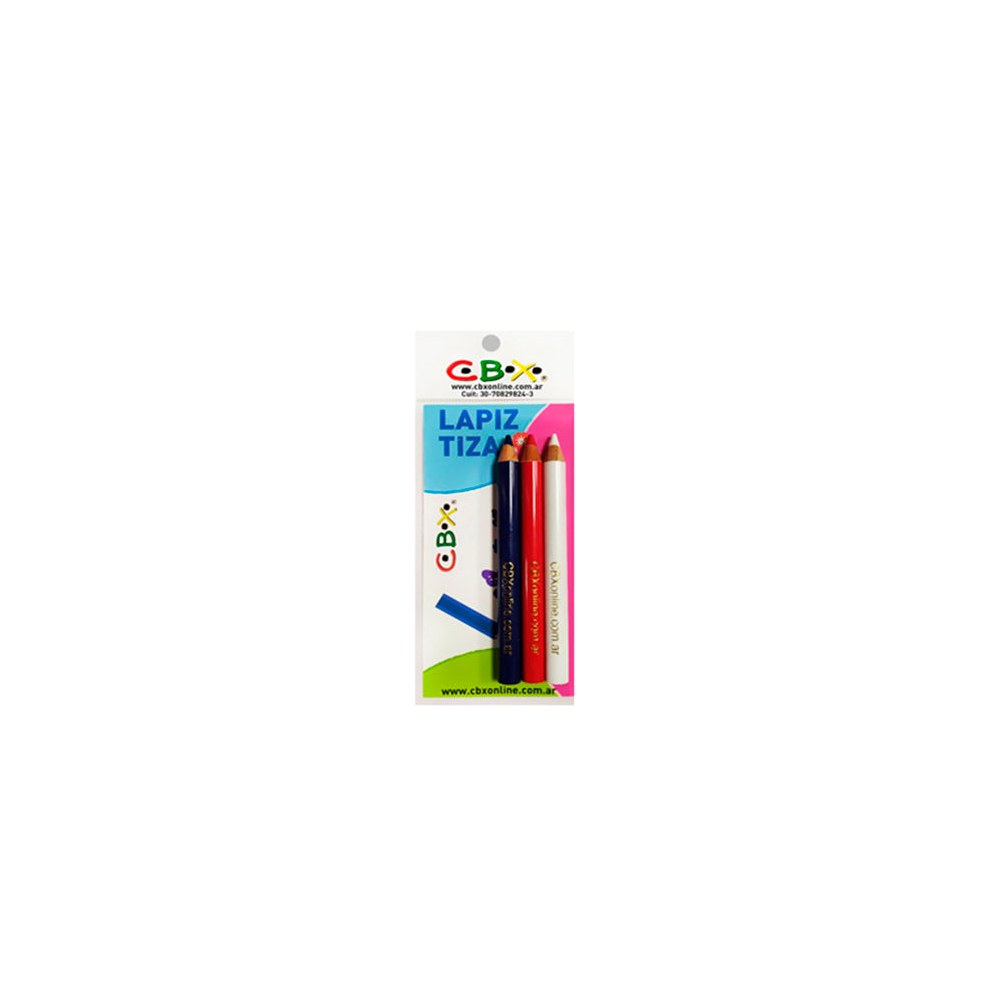 Lapiz Tiza x 3 unidades