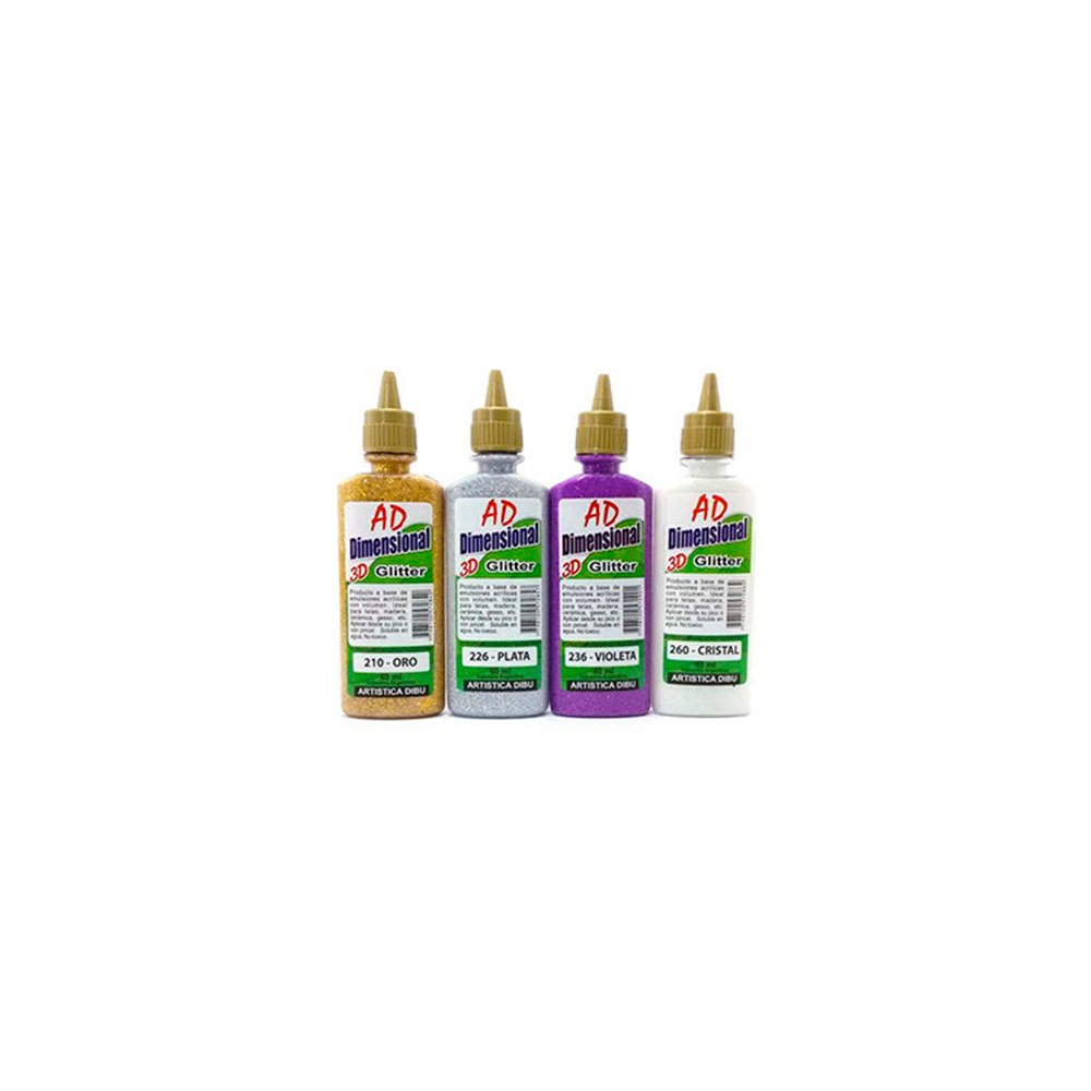 Pintura Dimensional 3D Glitter 40 ml