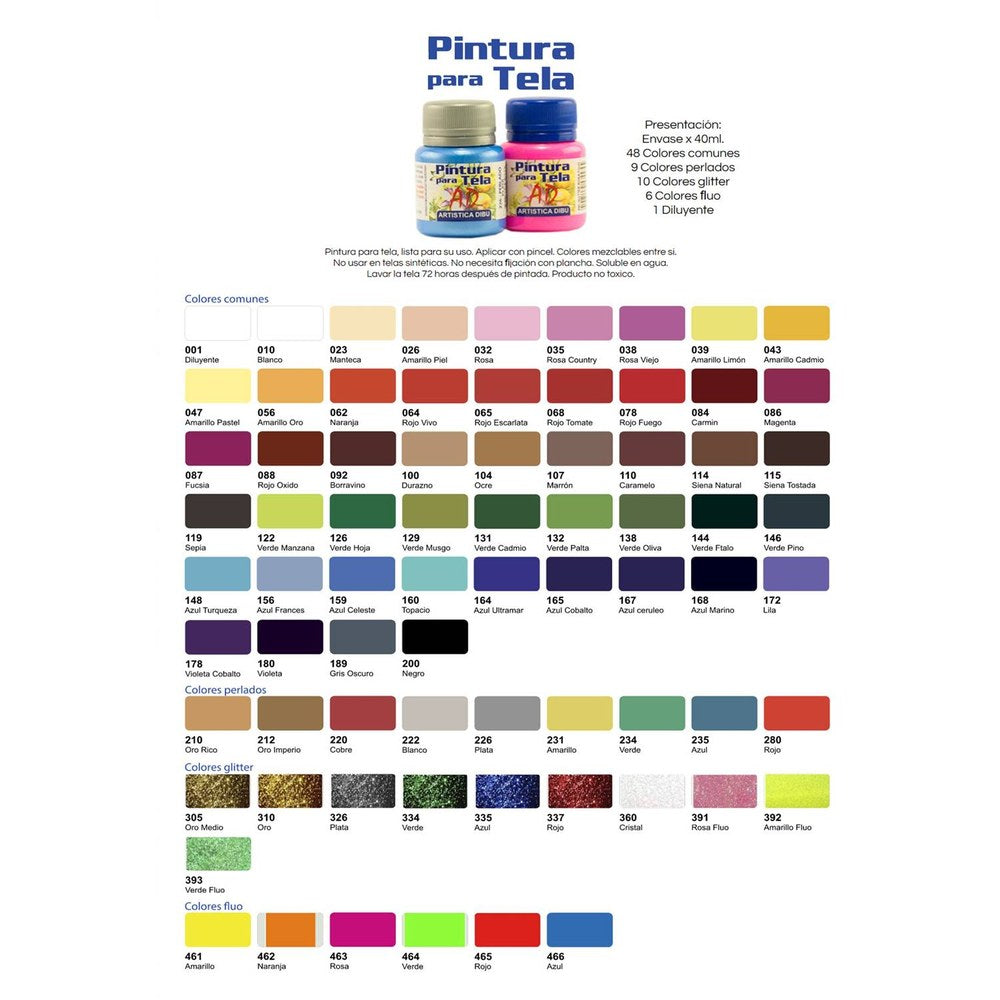 Pintura para Tela Ad 40 ml