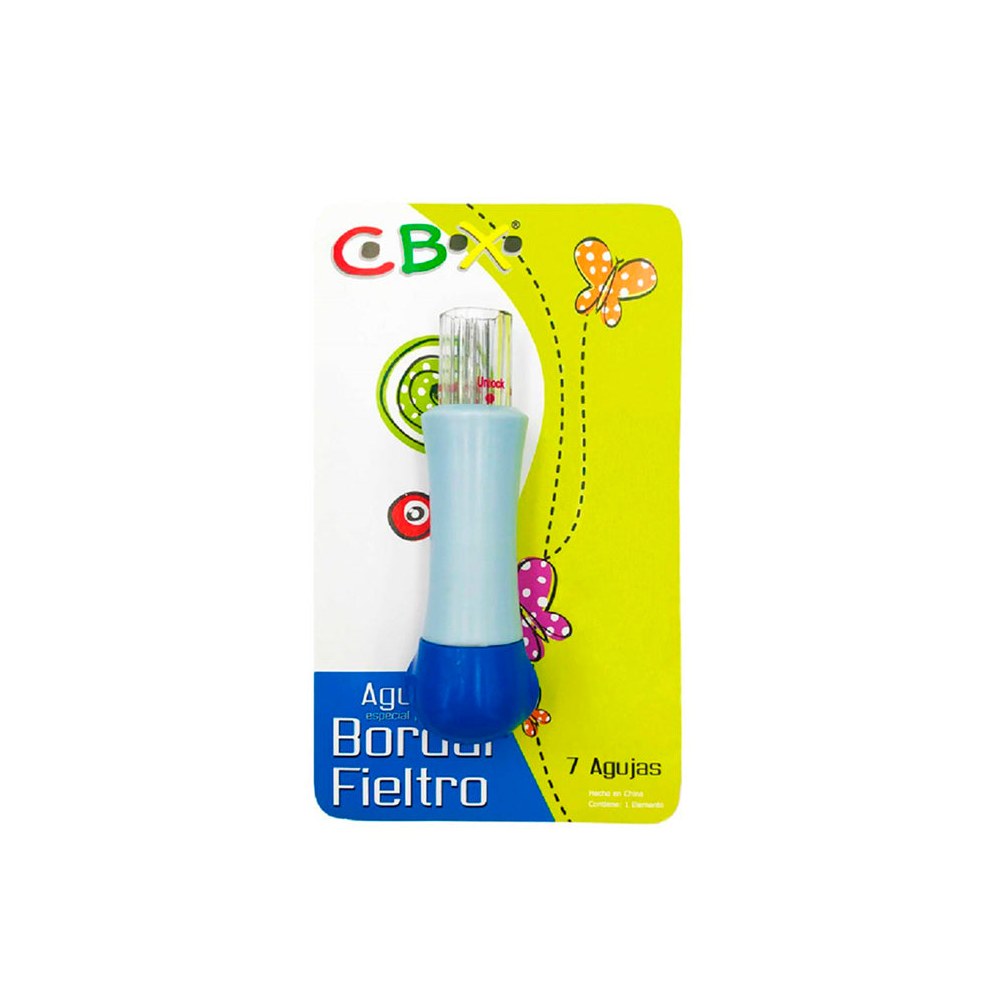 Set Aguja para Bordar Fieltro x 7 unidades