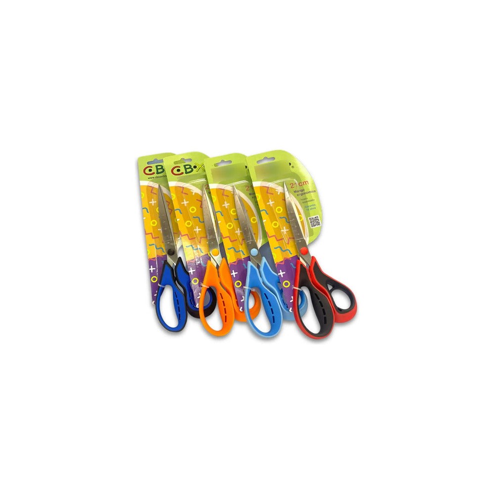 Tijera Cbx Mango Ergonómico Acero Inoxidable-21 Cm